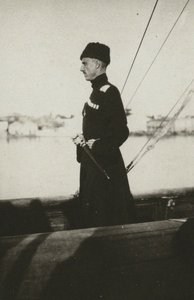 Baron Pyotr Nikolajevič Wrangel na jachtě Lucullus. Lemnos, 1921. od Unbekannt