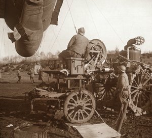 Přehradní balón, Genicourt, severní Francie, c1914-c1918 od Unbekannt