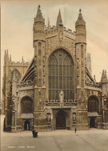Bath Abbey, západní fronta, c1925 od Unbekannt