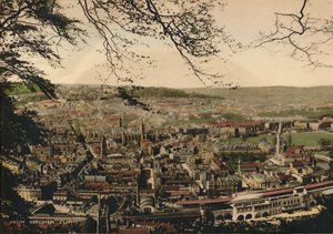 Bath z Beechen Cliff, c1925 od Unbekannt