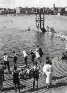 Koupaliště, Dinard, Bretaň, Francie, 20. století od Unbekannt