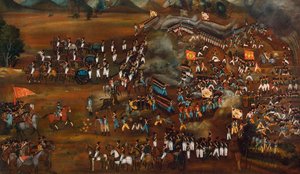 Bitva mezi Peršany a Rusy u Sultanabadu, 13. února 1812 c1815 od Unbekannt