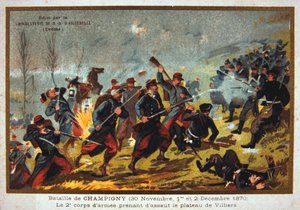 Bitva u Champigny, francouzsko-pruská válka, 30. listopadu – 2. prosince 1870 od Unbekannt