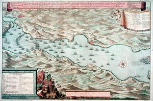 Bitva u Vigo Bay, Španělsko, 12. října 1702 od Unbekannt