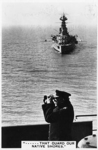 Battlecruiser HMS Hood během jarních cvičení, 1937 od Unbekannt