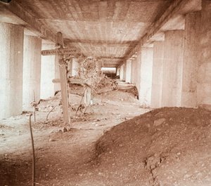 Bajonetový příkop, Verdun, severní Francie, c1916-c1918. od Unbekannt