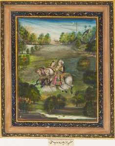 Baz Bahadur a Rupmati, c1820 od Unbekannt
