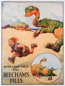Reklama Beechams Pills, 1914 od Unbekannt