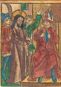 Před Kaifášem, c. 1490. od Unbekannt