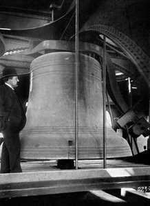 Zvon ve věži Big Ben, Westminsterský palác, Londýn, c1905 od Unbekannt