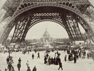 Pod Eiffelovou věží, Paříž, 1889 od Unbekannt