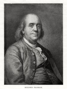 Benjamin Franklin, americký státník, tiskař a vědec, 20. století od Unbekannt