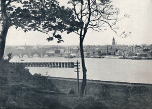 Berwick - Ze Spittalu, ukazuje Berwick Bridge, 1895 od Unbekannt