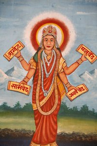 Bhagavad-Geeta hinduistická písma, Kathamandu, Nepál od Unbekannt