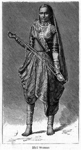 Bhil žena, 1886 od Unbekannt