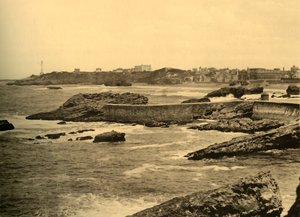 Biarritz - La Digue de la Cafetiere, c1930. od Unbekannt