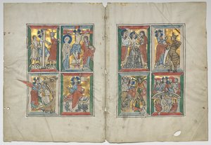 Bifolio s výjevy ze života Kristova, 1230-1240. od Unbekannt