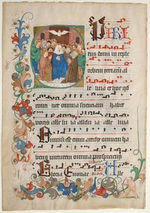 Bifolium z graduálu z konce 15. století. od Unbekannt