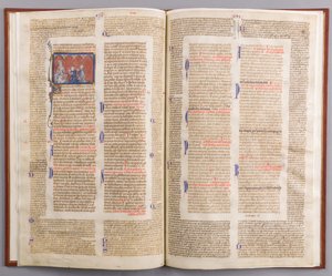 Bifolium s Decretals of Gratian, francouzština, ca. 1290. od Unbekannt