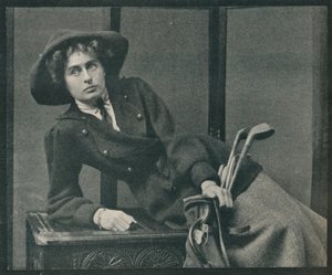 Černá čepice, c1910 od Unbekannt