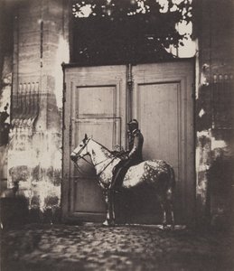 Černý jezdec před dveřmi, c. 1855. od Unbekannt