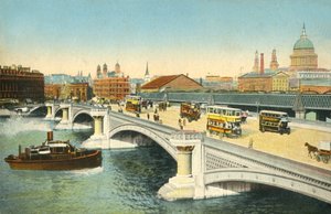 Blackfriars Bridge, Londýn, c1910. od Unbekannt