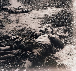Těla mrtvých vojáků, c1914-c1918 od Unbekannt