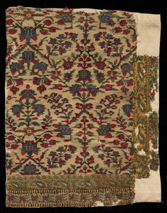 Hraniční fragment šálu, konec 1700 - začátek 1800. od Unbekannt