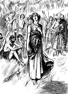 Boudicca Boadicea britská královna Iceni z 1. století, shromažďující své jednotky, 1900 od Unbekannt