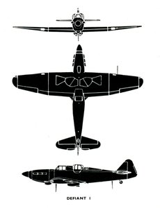 Boulton Paul Defiant I, 1941. od Unbekannt