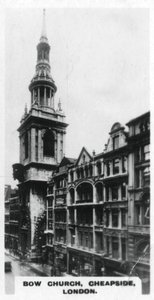 Bow Church, Cheapside, Londýn, 20. léta 20. století od Unbekannt