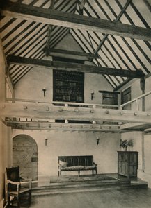 Boxhurst Farm, Kent: End of Dance Room. Obnoveno a přeměněno Oliverem Hillem, c1928 od Unbekannt