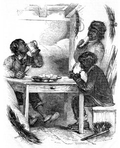 Kominíci, kteří jedí večeři, 1861 od Unbekannt