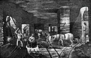 Bradley uhelný důl, poblíž Bilston, 1886 od Unbekannt