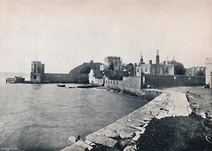 Branksea Island - Celkový pohled na hrad, 1895 od Unbekannt