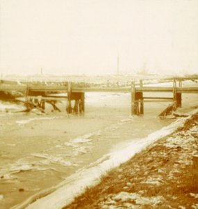 Most v Poperinge, Flandry, Belgie, c1914-c1918 od Unbekannt