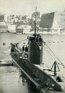 Britská ponorka na Maltě, druhá světová válka, 1945. od Unbekannt