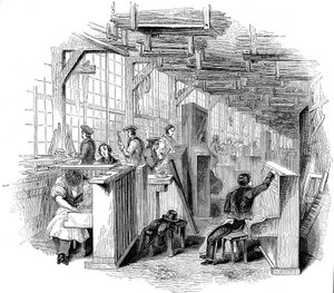 Továrna na klavíry Broadwoods, Horseferry Road, Westminster, Londýn, 1842 od Unbekannt