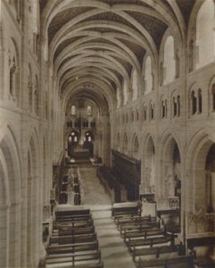 Interiér kostela Buckfast Abbey, konec 19. a začátek 20. století od Unbekannt