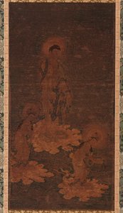 Uvítací sestup Buddhy Amidy, období Kamakura, 14. století. od Unbekannt