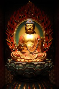 Chrám Buddhova zubu v čínské čtvrti. Socha Buddhy, 20160818, Singapur, Singapur od Unbekannt