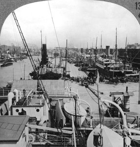 Doky v Buenos Aires, Argentina, 1900 od Unbekannt
