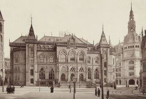 Budova burzy v Brémách. Kolem roku 1900 od Unbekannt