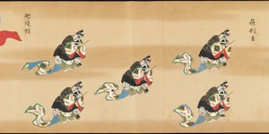 Bugaku Scroll, 17. století. od Unbekannt