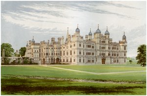 Burghley House, Lincolnshire, domov markýze z Exeteru, c1880 od Unbekannt