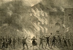 Burning of Newgate, 1780, c1872. od Unbekannt