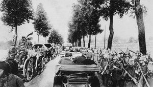 Rušná silnice, první světová válka, 1915 od Unbekannt