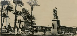 Káhira – most Kasr-El-Nil, c1930-c1939. od Unbekannt