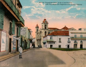 Stoned Street, Stará Havana, Kuba, c1920 od Unbekannt