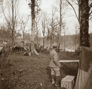 Camp, Genicourt, severní Francie, c1914-c1918 od Unbekannt